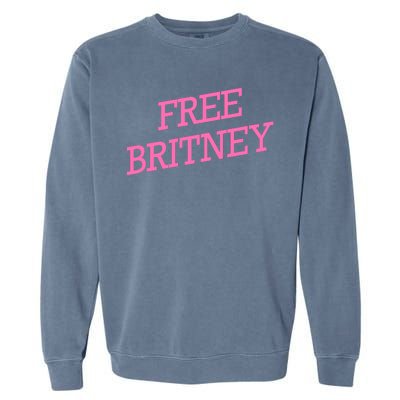 Free Britney pink Garment-Dyed Sweatshirt