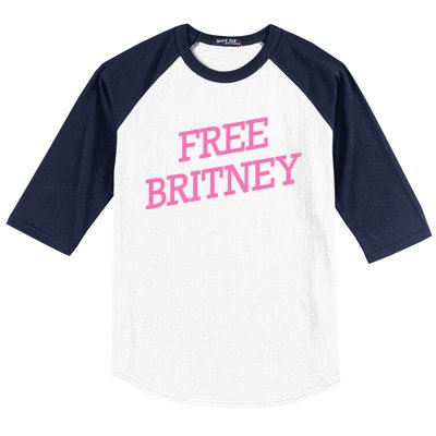 Free Britney pink Baseball Sleeve Shirt