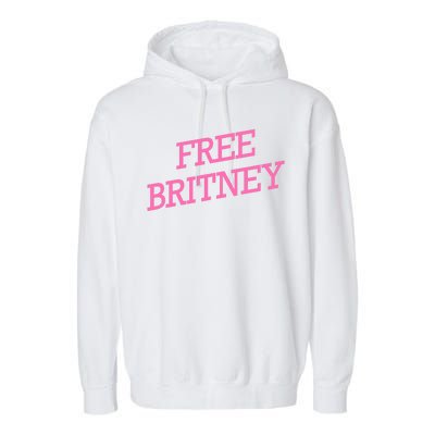 Free Britney pink Garment-Dyed Fleece Hoodie