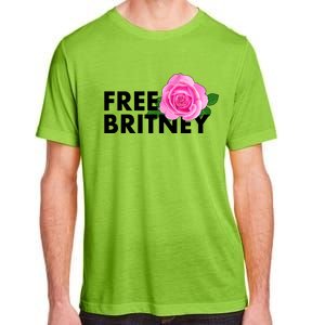 Free Britney Pink Rose Flower Adult ChromaSoft Performance T-Shirt