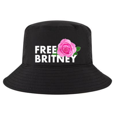 Free Britney Pink Rose Flower Cool Comfort Performance Bucket Hat