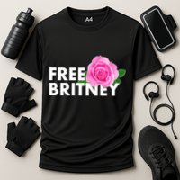 Free Britney Pink Rose Flower Performance Shirt