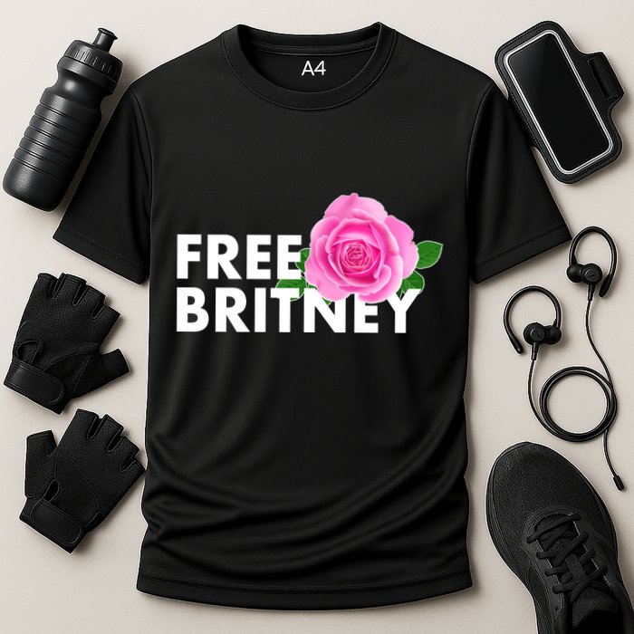 Free Britney Pink Rose Flower Performance Shirt