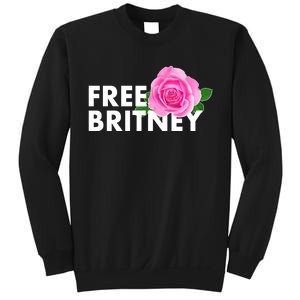 Free Britney Pink Rose Flower Sweatshirt