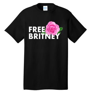 Free Britney Pink Rose Flower Tall T-Shirt