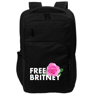 Free Britney Pink Rose Flower Impact Tech Backpack