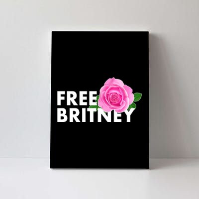 Free Britney Pink Rose Flower Canvas