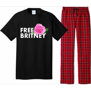 Free Britney Pink Rose Flower Pajama Set