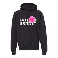 Free Britney Pink Rose Flower Premium Hoodie