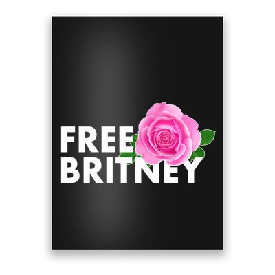 Free Britney Pink Rose Flower Poster