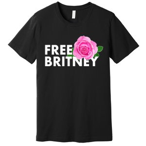 Free Britney Pink Rose Flower Premium T-Shirt