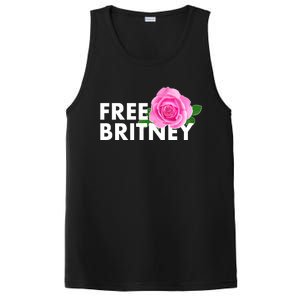 Free Britney Pink Rose Flower PosiCharge Competitor Tank