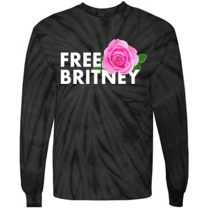 Free Britney Pink Rose Flower Tie-Dye Long Sleeve Shirt