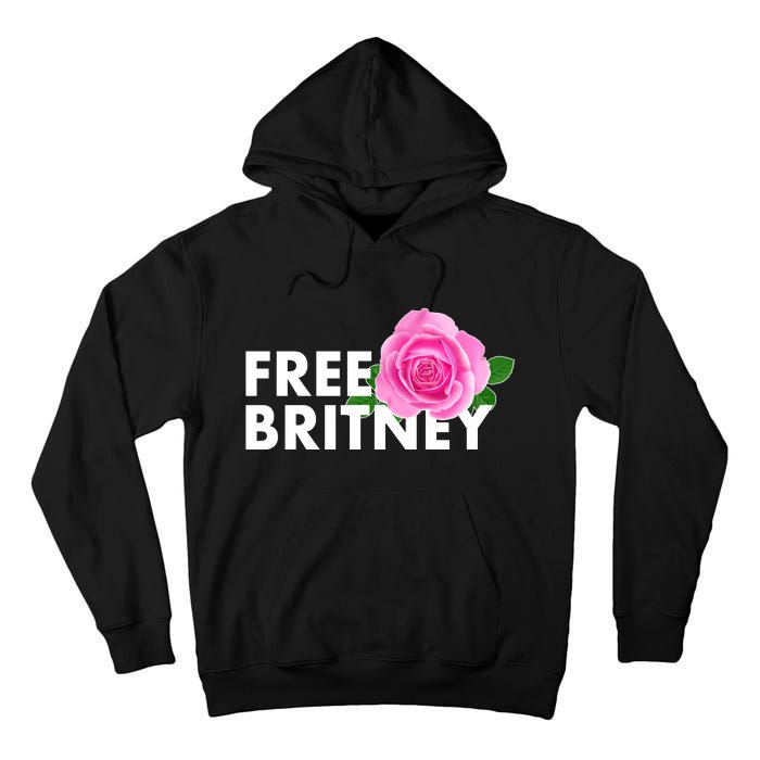 Free Britney Pink Rose Flower Tall Hoodie