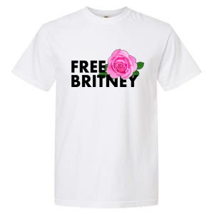 Free Britney Pink Rose Flower Garment-Dyed Heavyweight T-Shirt