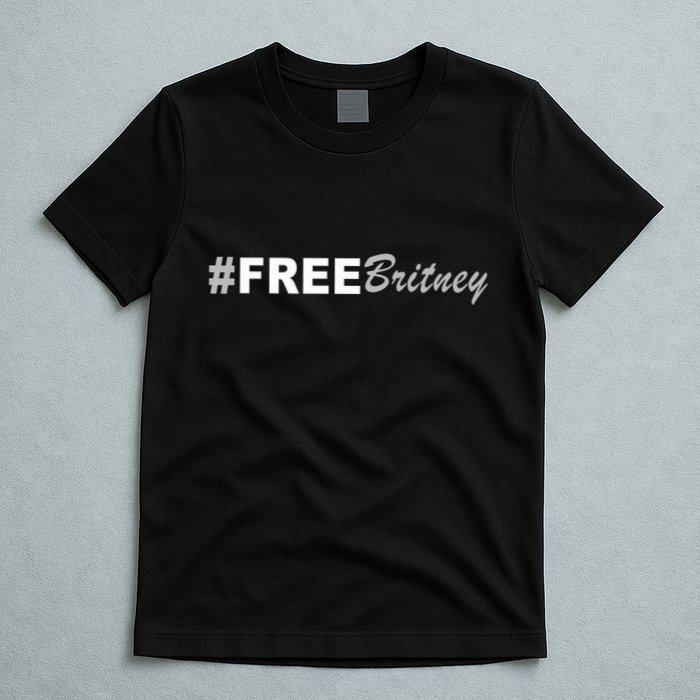 Free Britney Simple Hashtag Logo T-Shirt