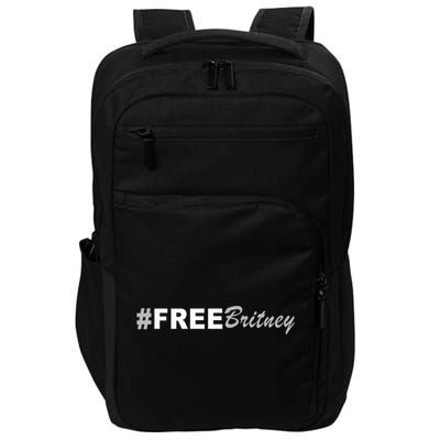 Free Britney Simple Hashtag Logo Impact Tech Backpack