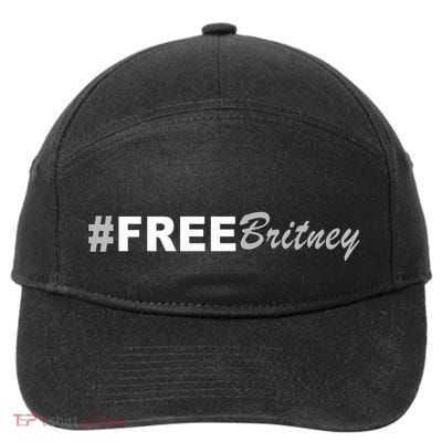 Free Britney Simple Hashtag Logo 7-Panel Snapback Hat