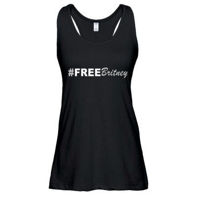 Free Britney Simple Hashtag Logo Ladies Essential Flowy Tank