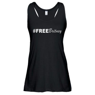 Free Britney Simple Hashtag Logo Ladies Essential Flowy Tank