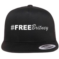 Free Britney Simple Hashtag Logo Flat Bill Trucker Hat