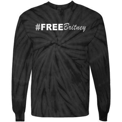 Free Britney Simple Hashtag Logo Tie-Dye Long Sleeve Shirt