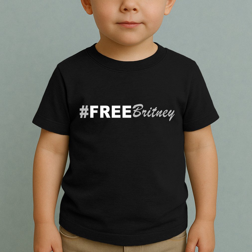 Free Britney Simple Hashtag Logo Toddler T-Shirt