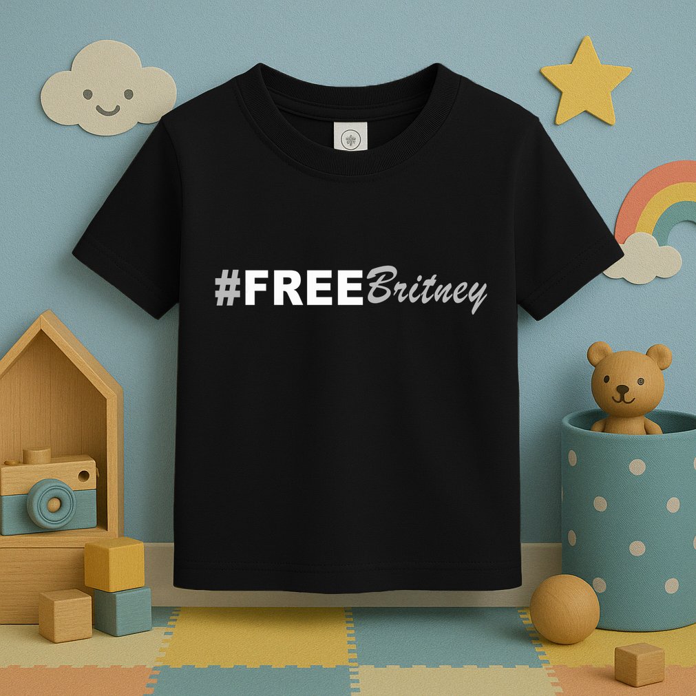 Free Britney Simple Hashtag Logo Toddler T-Shirt