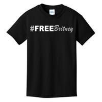 Free Britney Simple Hashtag Logo Kids T-Shirt