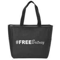 Free Britney Simple Hashtag Logo Zip Tote Bag