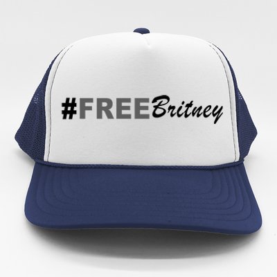 Free Britney Simple Hashtag Logo Trucker Hat