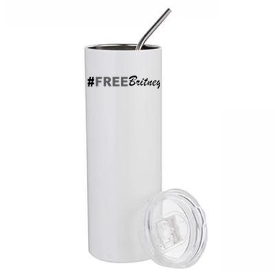 Free Britney Simple Hashtag Logo Stainless Steel Tumbler