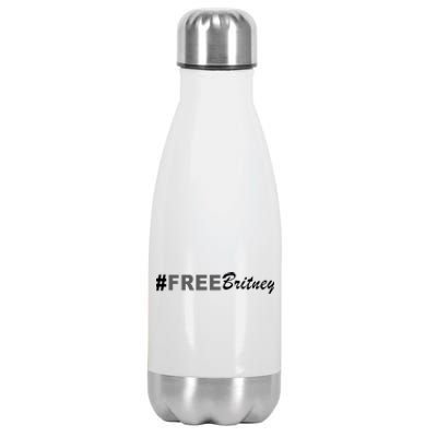 Free Britney Simple Hashtag Logo Stainless Steel Insulated Water Bottle