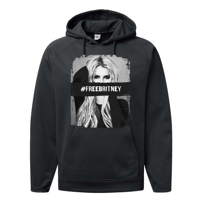 Free Britney Grey Style Performance Fleece Hoodie