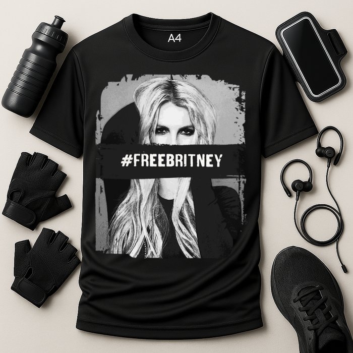 Free Britney Grey Style Cooling Performance Crew T-Shirt