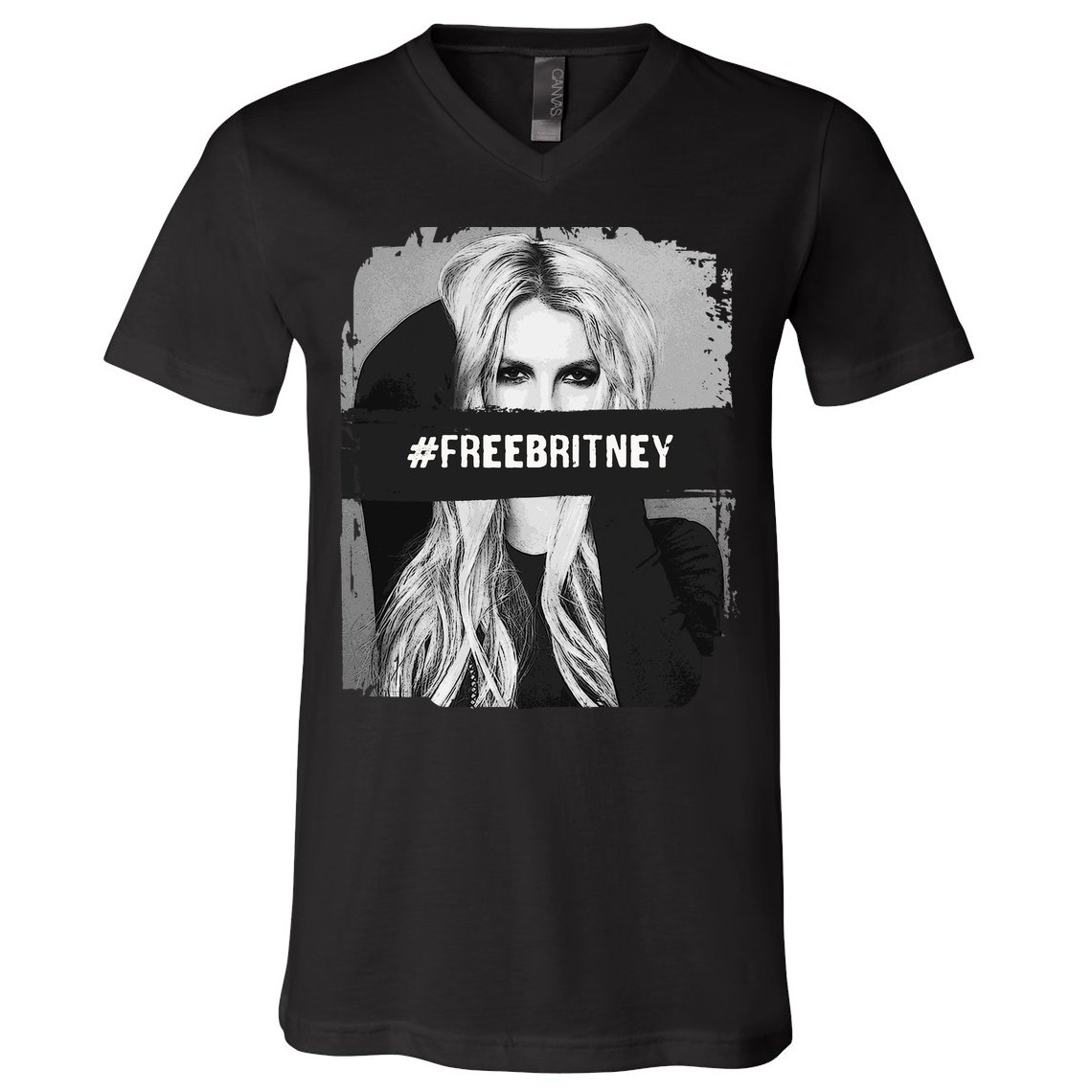 Free Britney Grey Style V-Neck T-Shirt