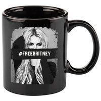 Free Britney Grey Style 11oz C Handle Ceramic Mug