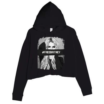 Free Britney Grey Style Crop Fleece Hoodie