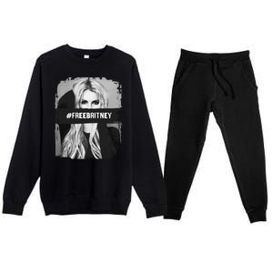 Free Britney Grey Style Premium Crewneck Sweatsuit Set