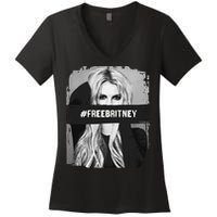 Free Britney Grey Style Women's V-Neck T-Shirt