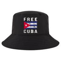 Free Cuba Distressed Flag Cool Comfort Performance Bucket Hat