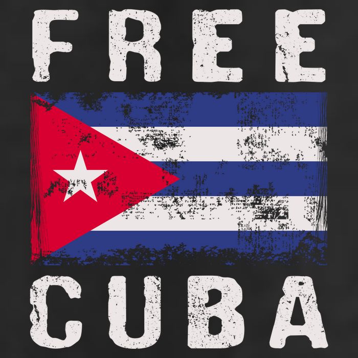 Free Cuba Distressed Flag Cool Comfort Performance Bucket Hat