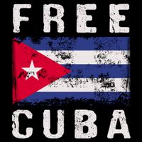 Free Cuba Distressed Flag Flatbill Hat