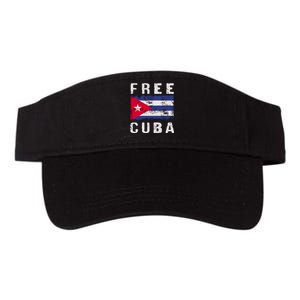 Free Cuba Distressed Flag Valucap Bio-Washed Visor