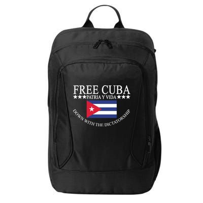 Free Cuba Down With The Dictatorship City Backpack