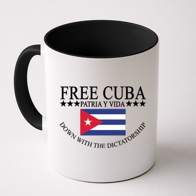 Free Cuba Down With The Dictatorship Mug