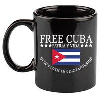 Free Cuba Down With The Dictatorship 11oz C Handle Ceramic Mug