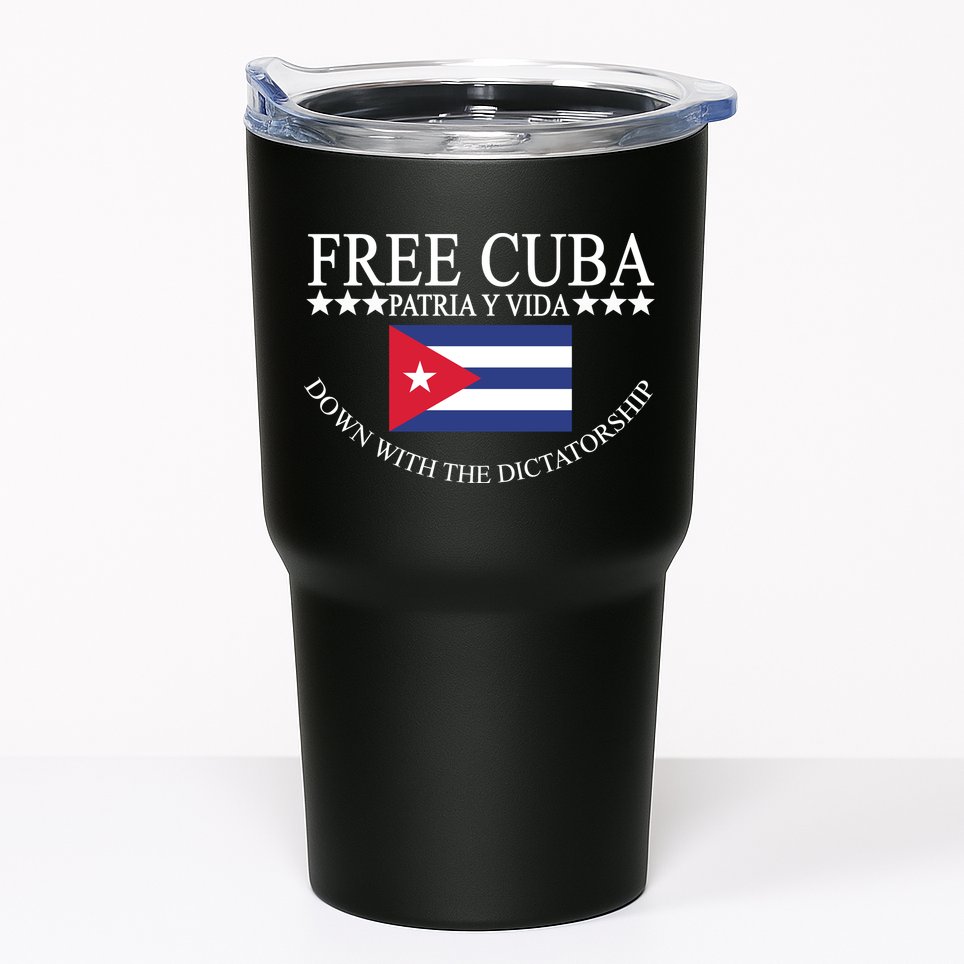 Free Cuba Down With The Dictatorship Tumbler