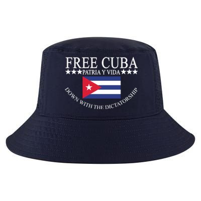 Free Cuba Down With The Dictatorship Cool Comfort Performance Bucket Hat