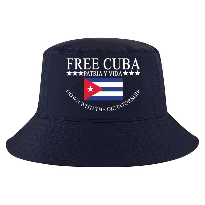 Free Cuba Down With The Dictatorship Cool Comfort Performance Bucket Hat